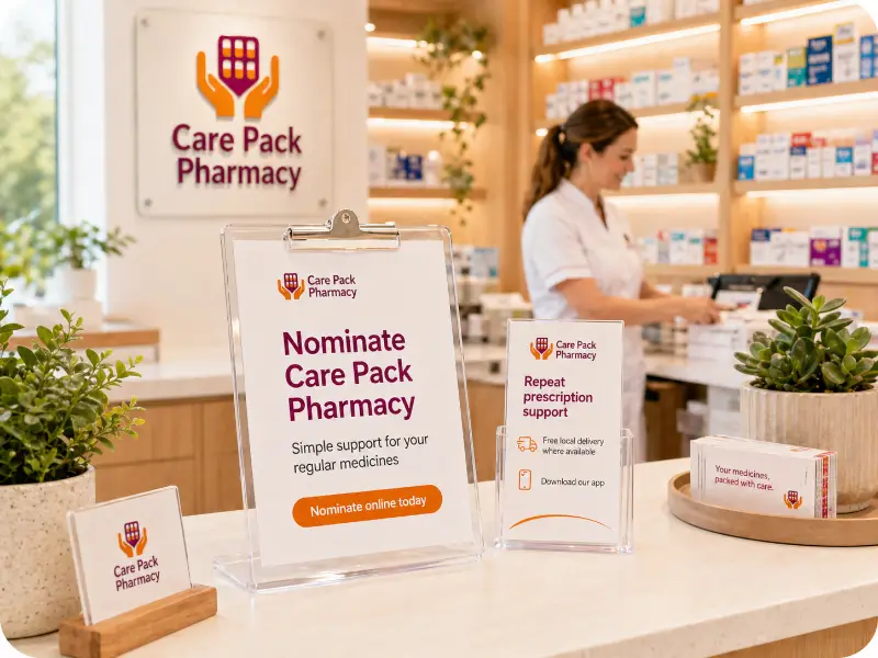 Female pharmacist with folded arms