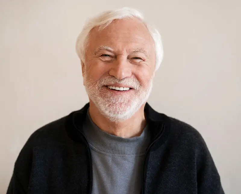 Portrait of wise person